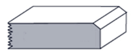 a grey and white rectangular object