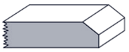 a grey and white rectangular object