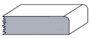 a grey and white rectangular object