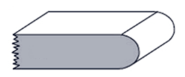 a grey and white rectangular object