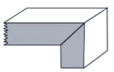 a grey and white rectangular object