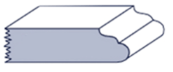 a grey and white rectangular object